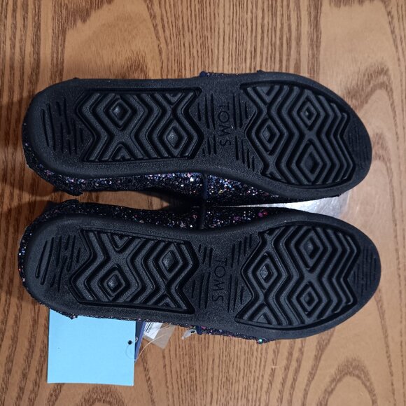 Kids Toms Glitter Shoes Size 5 New - Picture 7 of 7